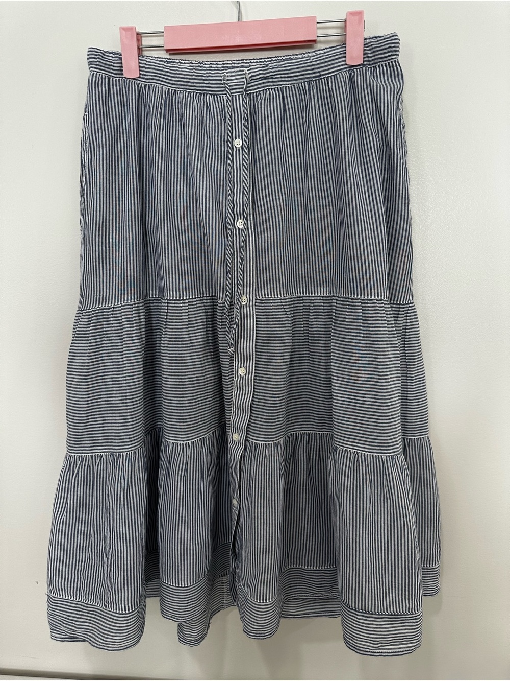 Xirena McKenna tiered cotton midi skirt M - Picture 3 of 6